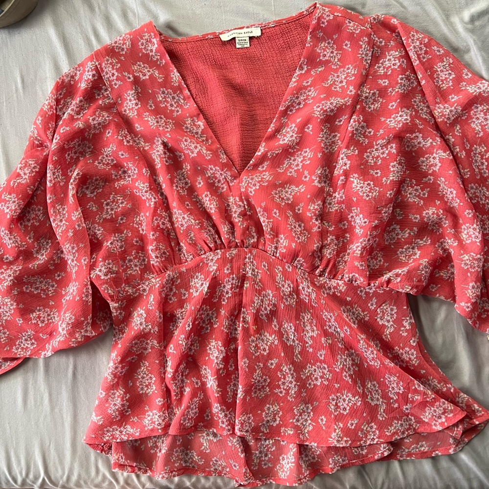 Flowy American Eagle Top